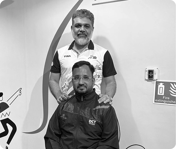 DCT team with the sponsored para-athlete